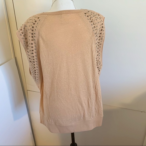 We The Free Women’s Embellished Cotton Top! Banded bottom! - Picture 4 of 5